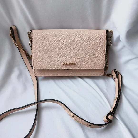 Aldo Elegant Blush Pink Crossbody Bag - Picture 2 of 4
